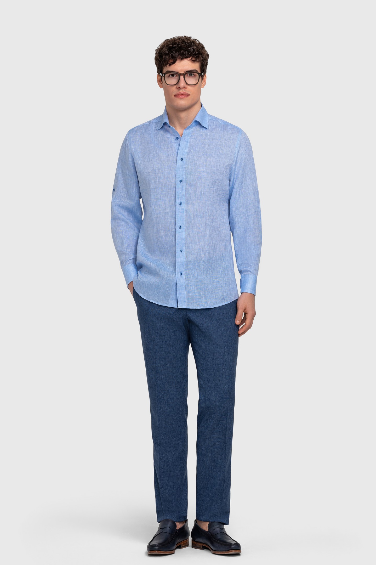 Сорочка мужская TR24E/05/0155 slim fit