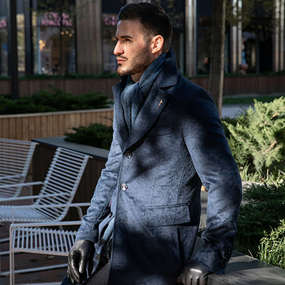 Пальто из итальянской смесовой ткани в новом образе от стилиста SARTO REALE