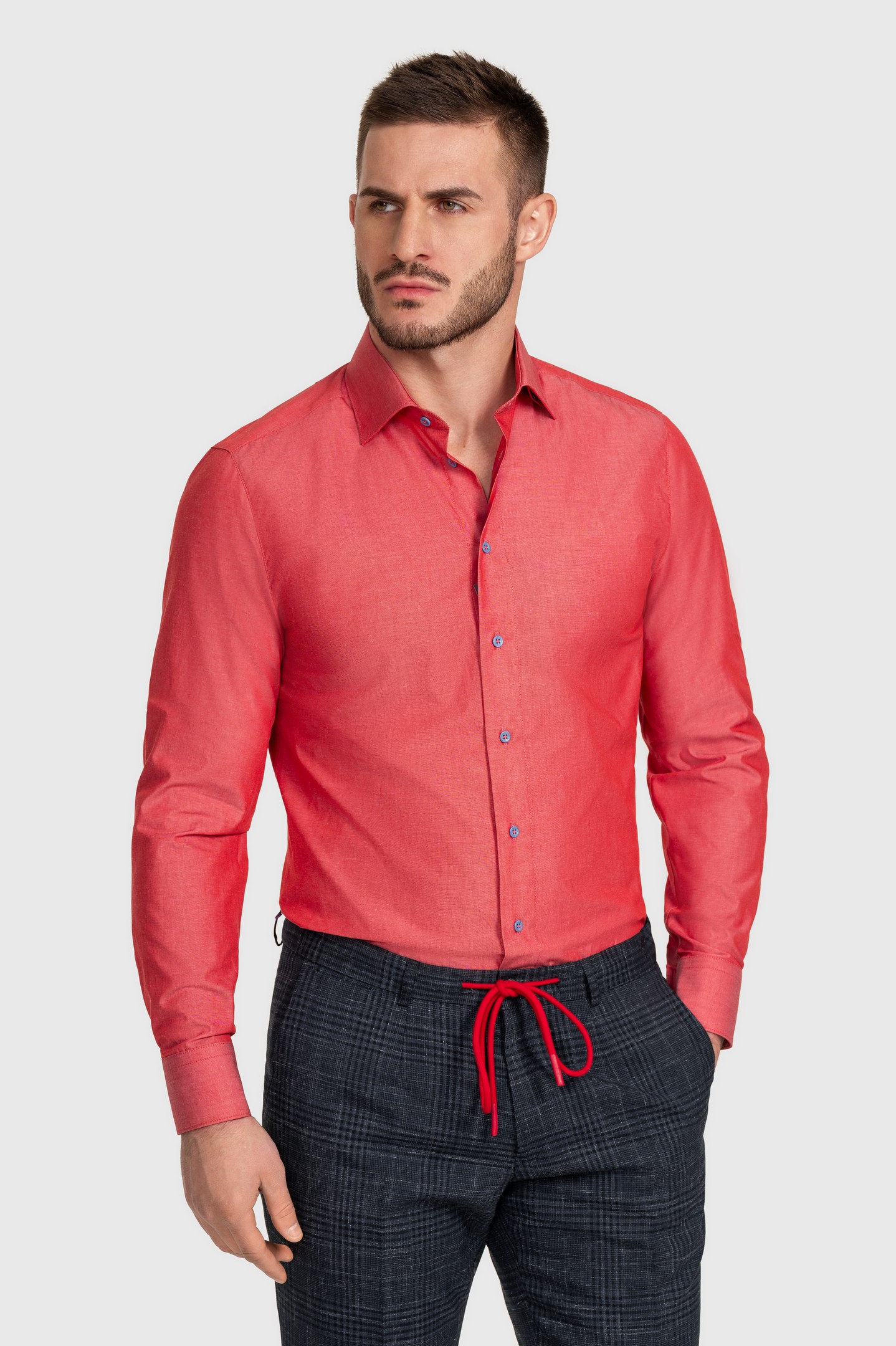 Сорочка мужская SR24E/05/0148 slim fit