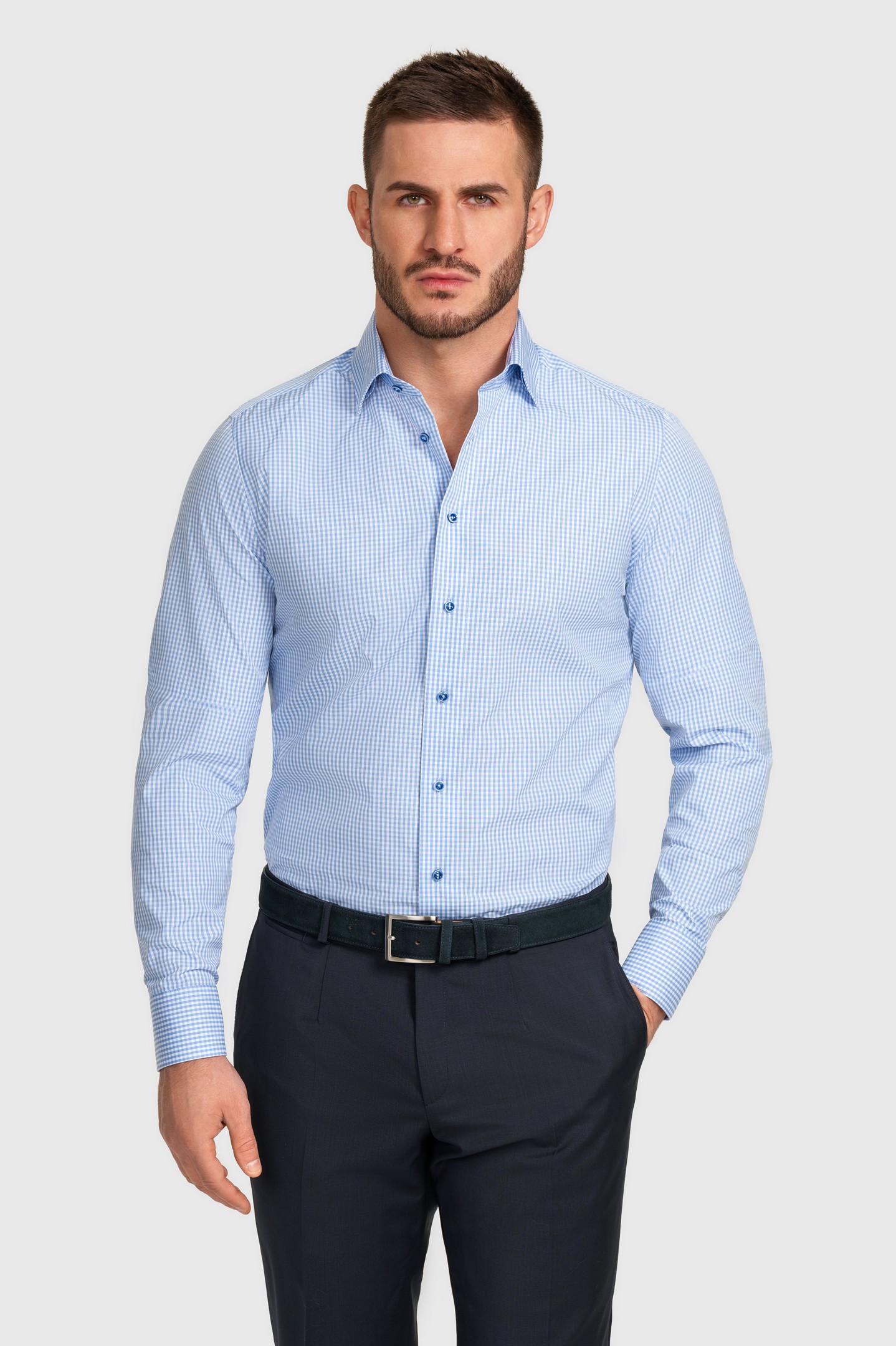 Сорочка мужская SR24E/05/0146 slim fit