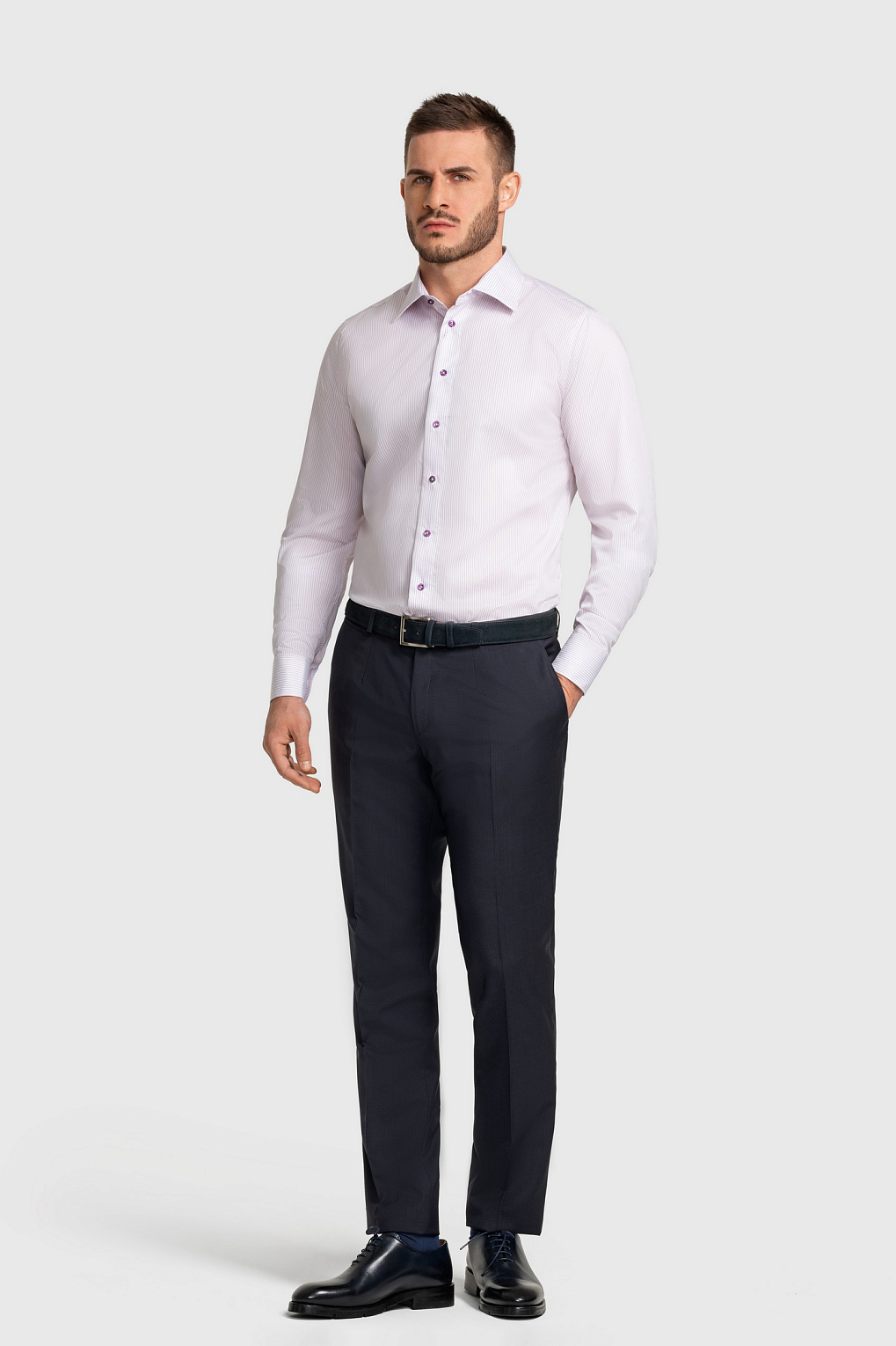 Сорочка мужская SR24E/05/0144 slim fit