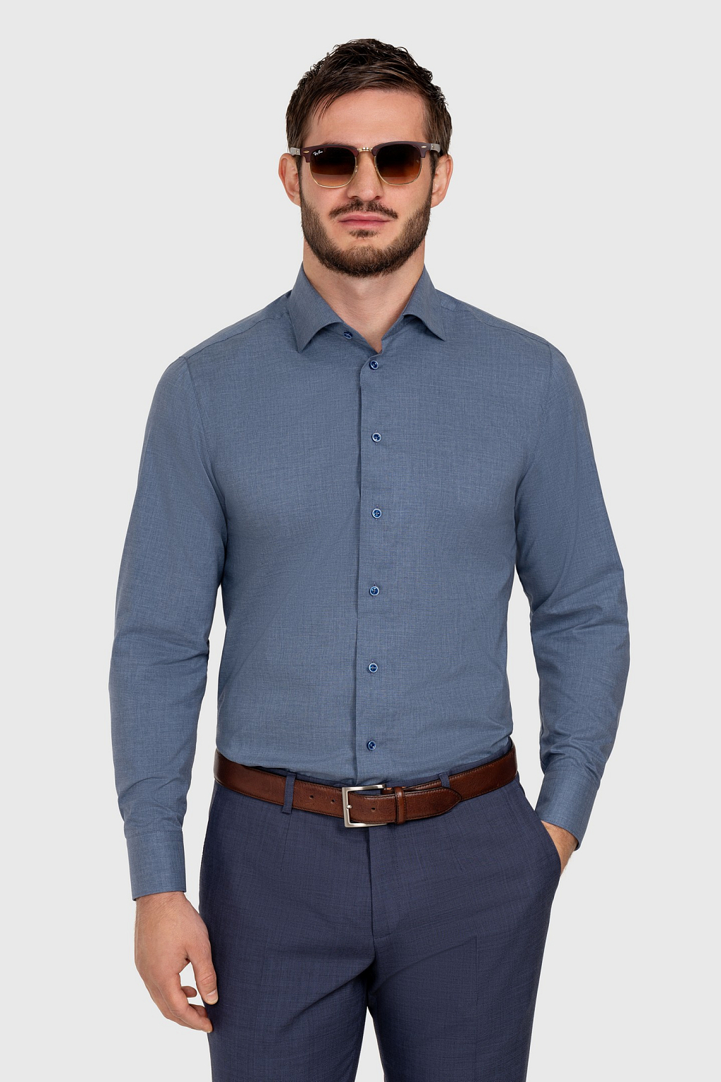 Сорочка мужская TR24A/05/0161 slim fit