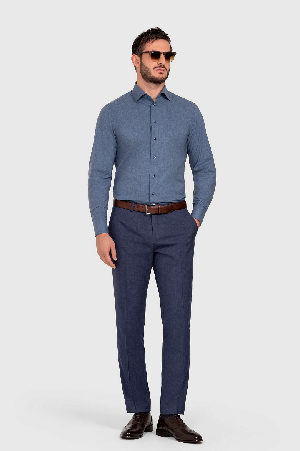 Сорочка мужская TR24A/05/0161 slim fit