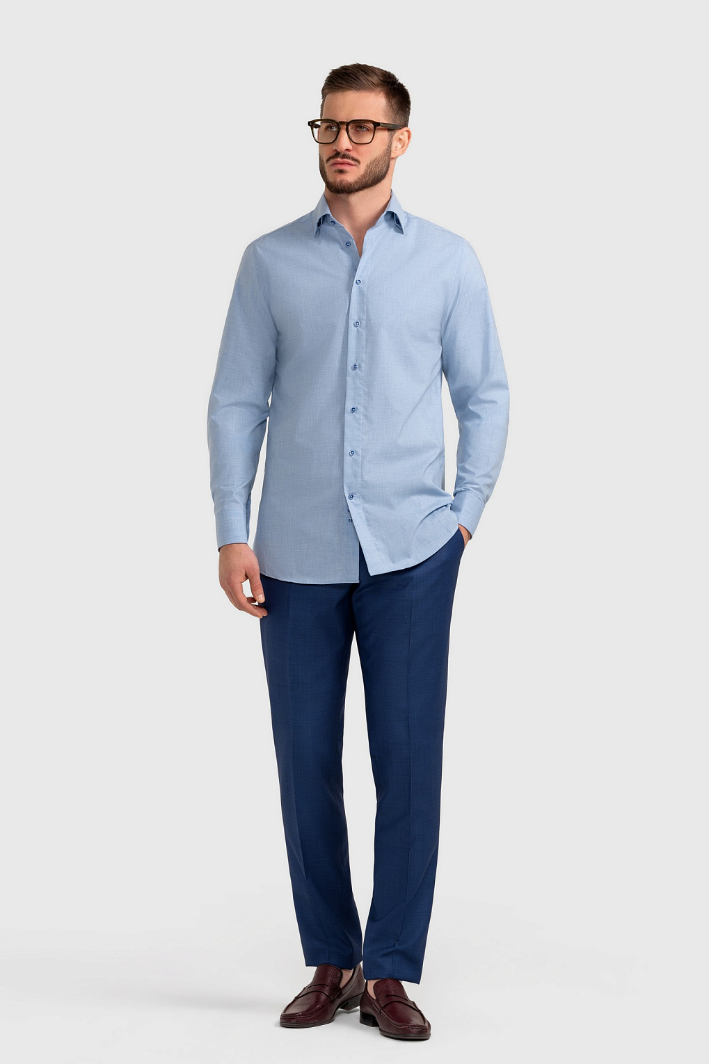 Сорочка мужская TR24E/05/0159 slim fit