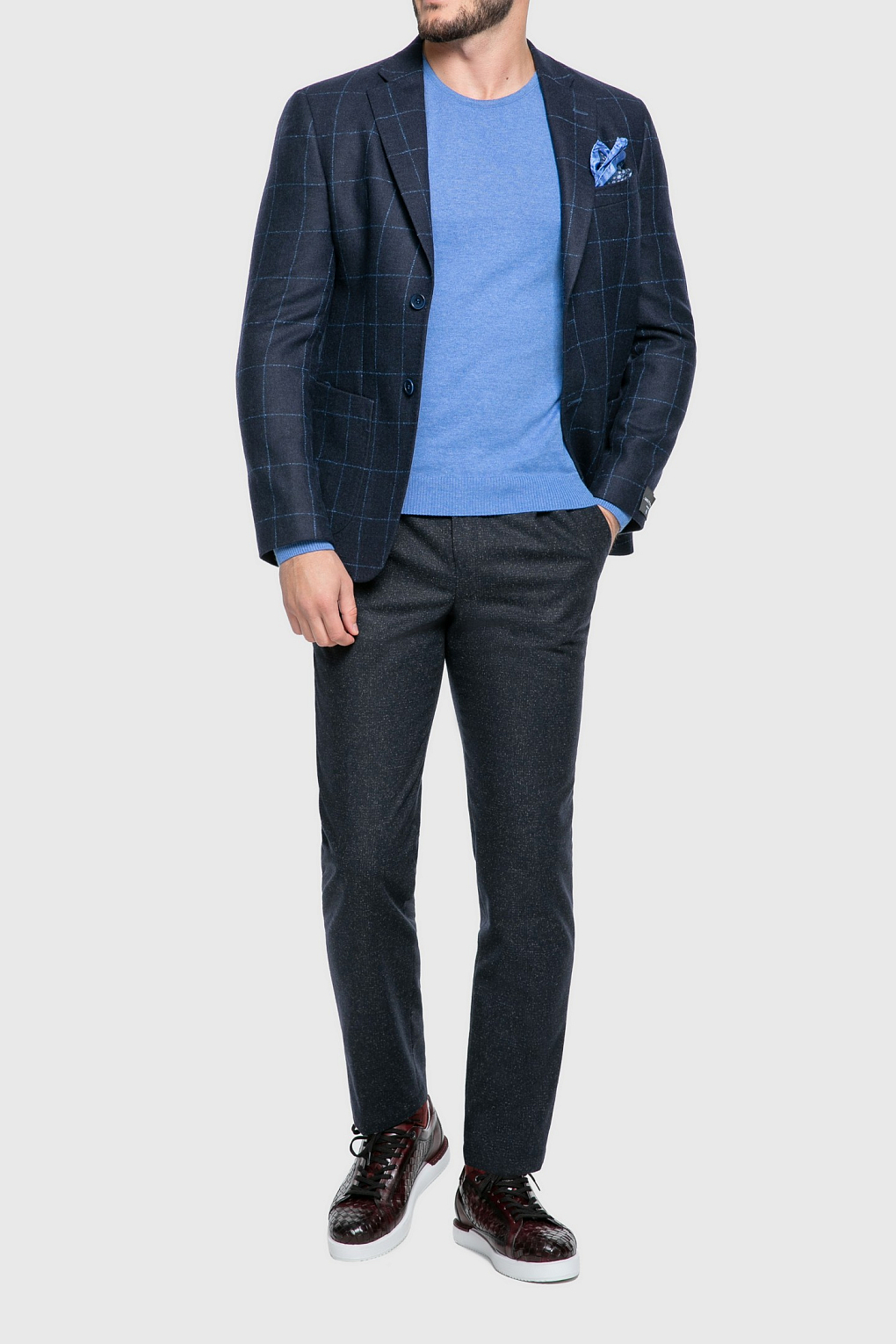 Пиджак мужской Elliot slim fit, синий, шерсть