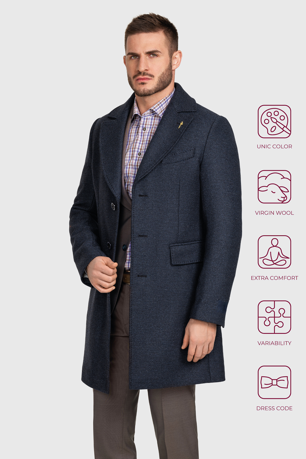 Пальто мужское Ottavio - 1