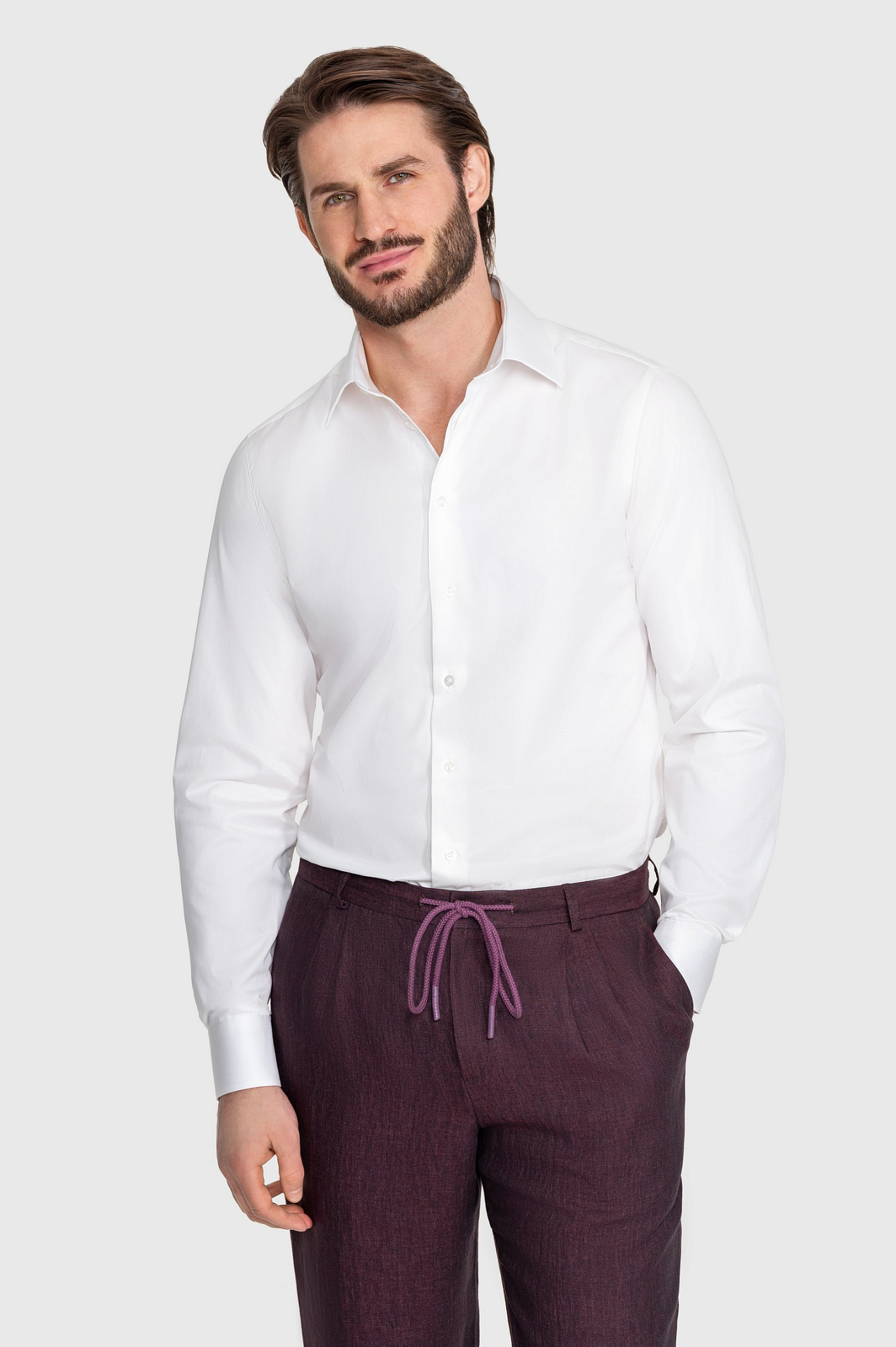 Сорочка мужская BASIC/05/0167 SL - 1