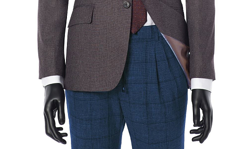 Пиджак к синим брюкам: правила сочетания некомплектных вещей