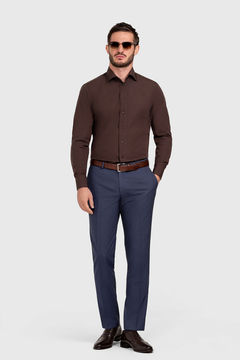 Сорочка мужская SR24A/05/0163 slim fit