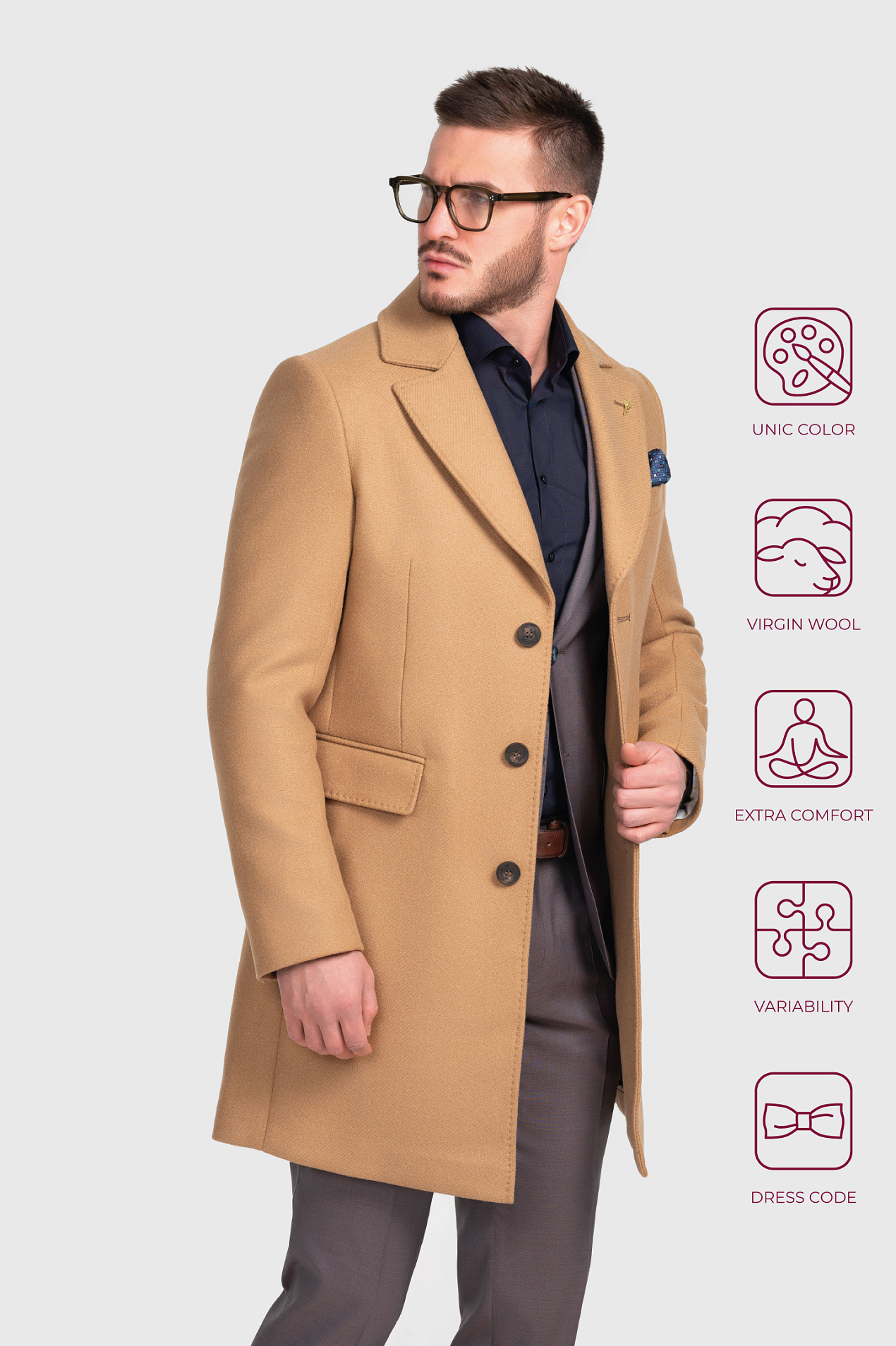 Пальто мужское Costa - 1