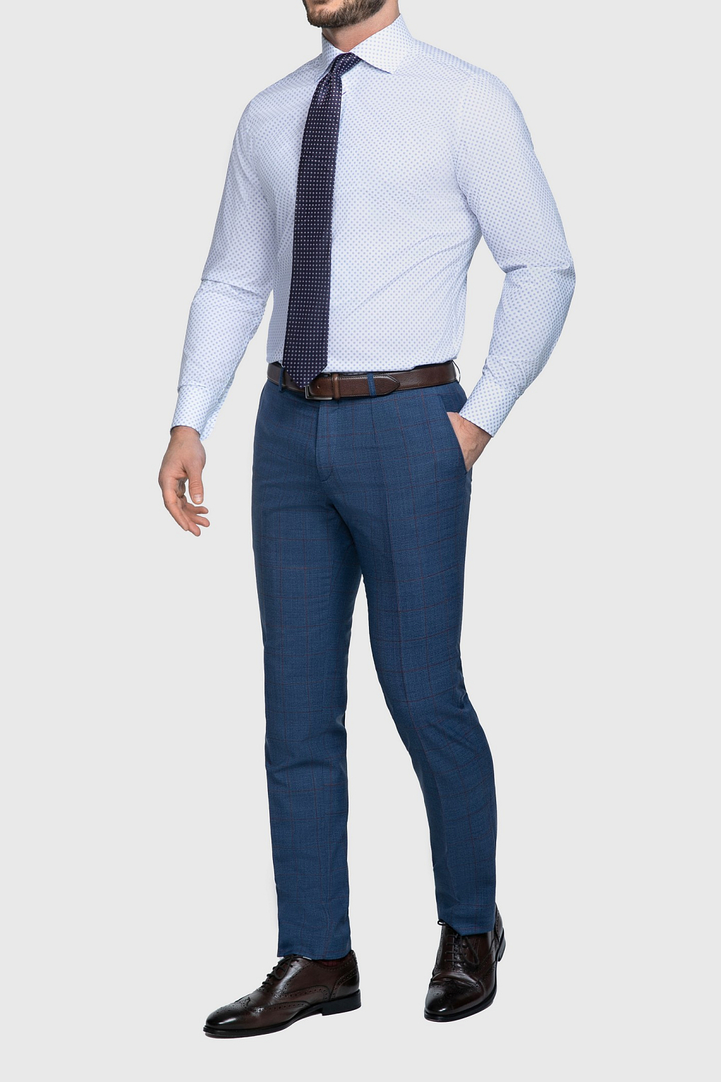 Сорочка мужская TR23E/05/0112 slim fit