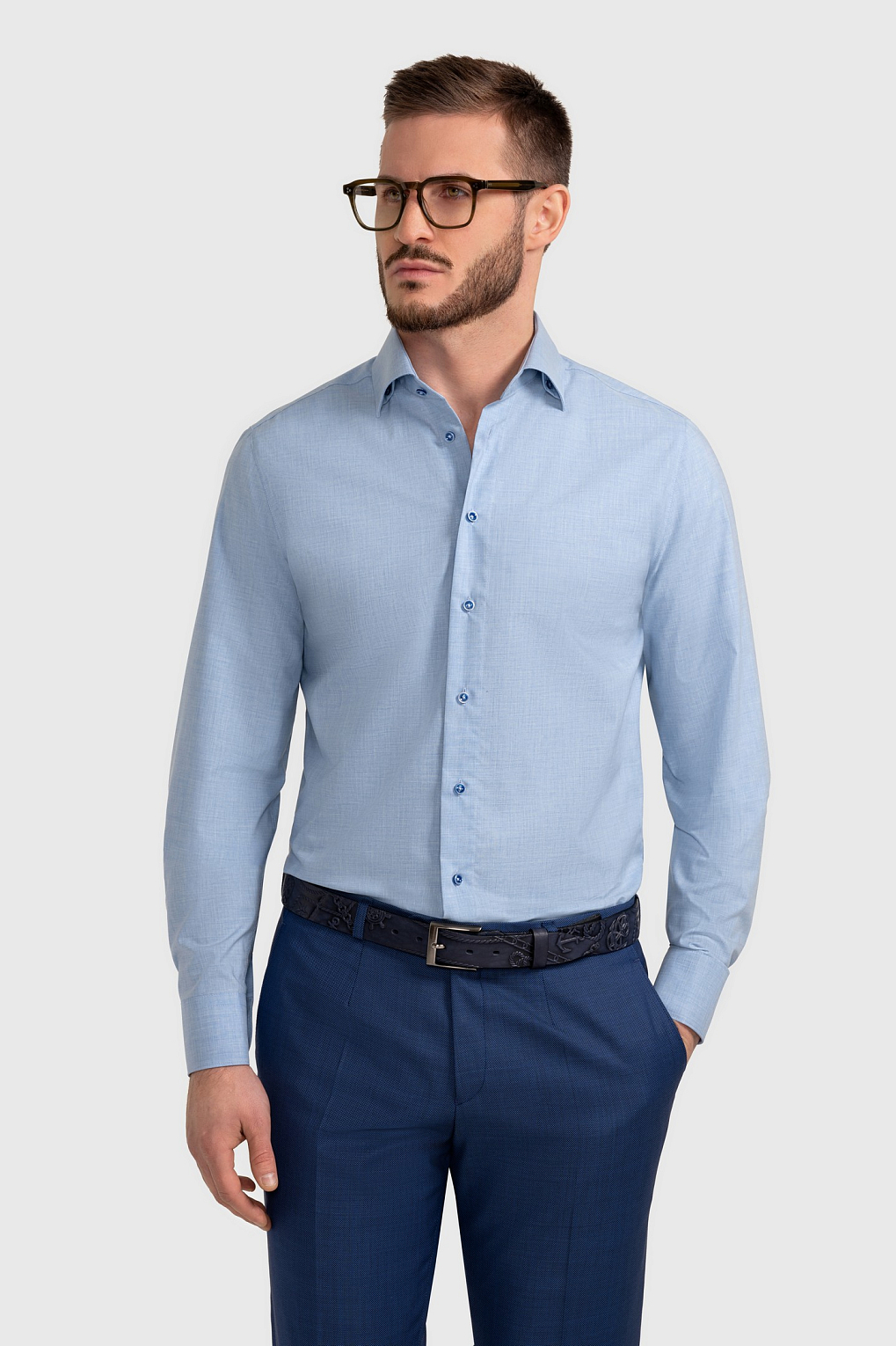 Сорочка мужская TR24E/05/0159 slim fit